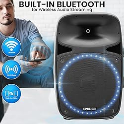 Pyle PA Speaker System, 500W Max Output with AUX