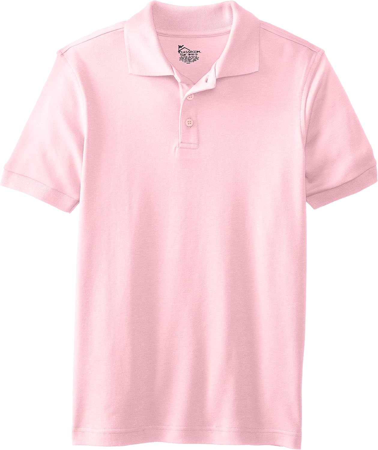 CLASSROOM Boys' Uniform Short Sleeve Interlock Polo: Clothing