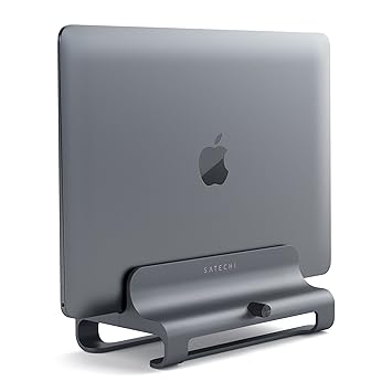 SATECHI Universaler Vertikaler Aluminium Laptop Ständer kompatibel mit MacBook, MacBook Pro, Dell XPS, Lenovo Yoga, Asus Zenb