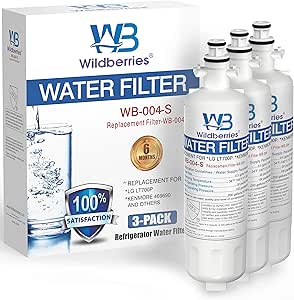 Amazon Com Wildberries Lt700p Lfds22520s Replacement For Lg Lt700p 6 Month 200 Gallon Capacity Replacement Refrigerator Water Filter Nsf42 Adq36006101 Adq36006113 Adq75795103 Or Agf80300702 3 Pack Kitchen Dining