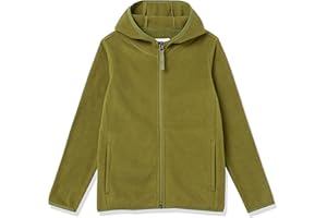 Amazon Essentials Boys and Toddlers' Polar Fleece Full-Zip Hooded Jacket