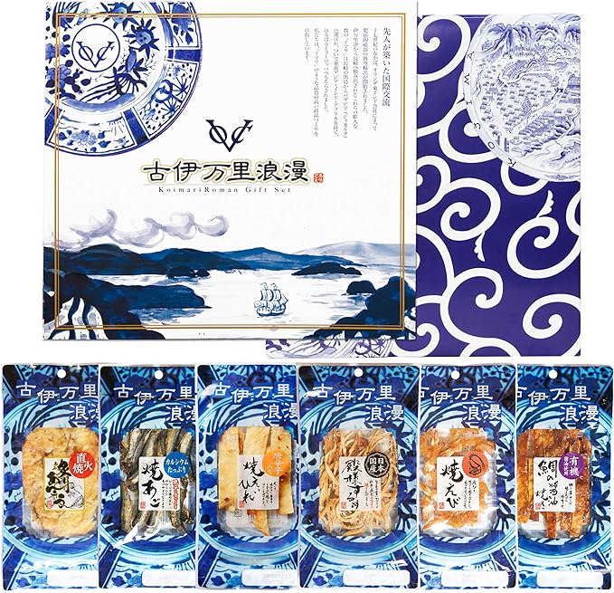 Amazon お中元 ギフト プレゼント 古伊万里浪漫 日本酒党6選 おつまみ ギフトセット 6個入 古伊万里浪漫 食品 飲料 お酒 通販
