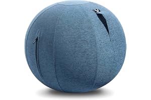 Vivora Luno Premium Ergonomic Sitting Ball Chair, Felt, Max Size (25 to 26 inches), for Home Offices, Balance Training, Yoga Ball, Posture Improvement