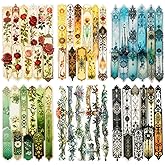 MiyouLuna 120 Pcs Vintage PET Strip Stickers for Scrapbook Journaling | Six assorted themes with roses, botanicals, baroque and gothic details