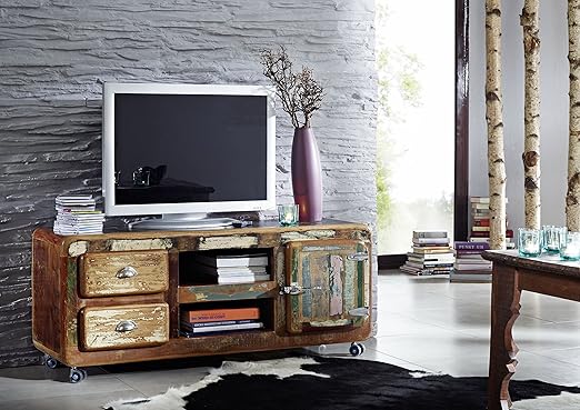 MASSIVMOEBEL24.DE Massivmöbel lackiert Holz Eisen Altholz Industrial