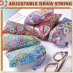 Shinylin 24 Pcs Sunglass Pouch Drawstring