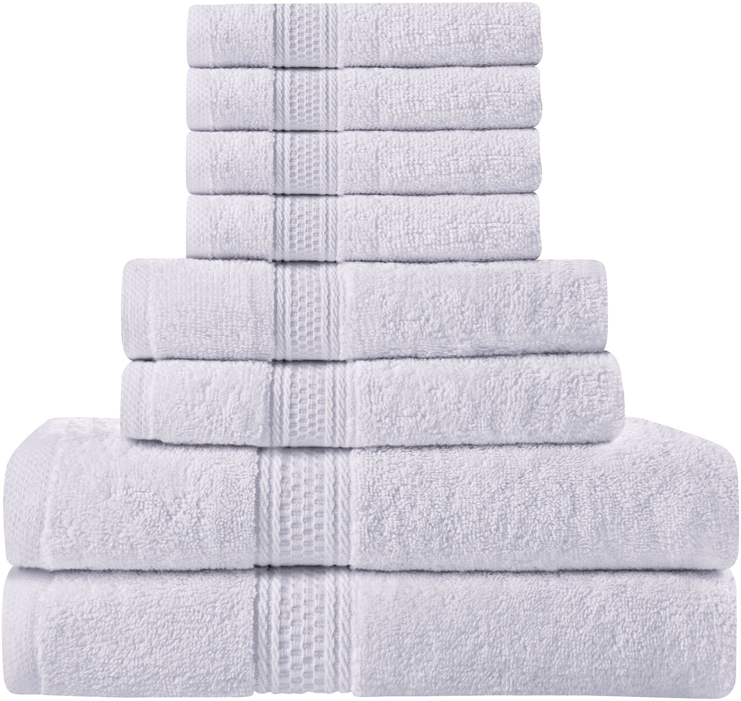 Towel Set 8Pc Premium College Dorm Spa Top Quality 700 GSM 2 Bath 2