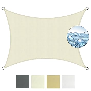 Sol Royal SolVision PS9 - Sonnensegel rechteckig 300x200 cm PES Wasserabweisend - Creme - Sonnenschutz UV Schutz