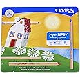 Lyra Super Ferby Giant Triangular Colored Pencils - Set of 18 Colored Pencils with A 6.25mmCore - Highly Pigmented Thick Colored Pencils for Artists and Students - Durable Pencils for Coloring