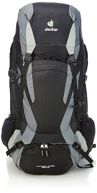 Deuter Futura Vario Trekking Rucksack, 50 + 10 Ltres (Black/titan)
