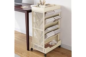 COVAODQ Book Cart Widen Mobile Bookshelf Rolling Bookshelf Organizer Bookcase Book Storage Rack with Wheels, Office Cart with Wheels for School Office