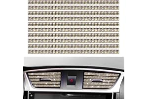 MTMTA 10 pcs Bling Car Vent Outlet Trim, Rhinestones Bling Car Accessories Air Conditioner Vent Outlet Trim, Car Interior Decoration Strip for Car Styling (Color)