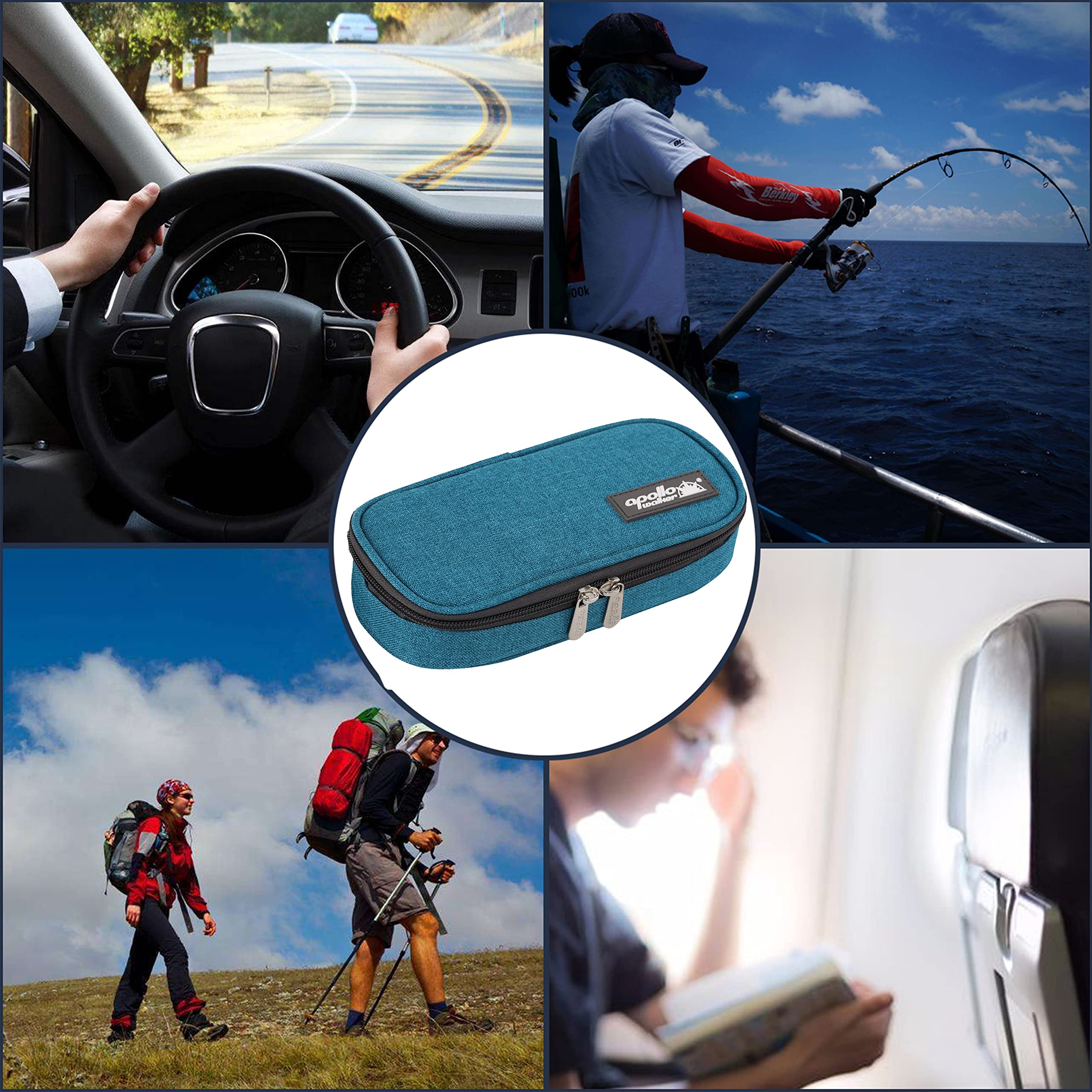 apollo walker Insulin Cooler Travel Case Diabetic Medication Cooler with Ice Packs and Insulation Liner insulin cooler travel case tsa approved