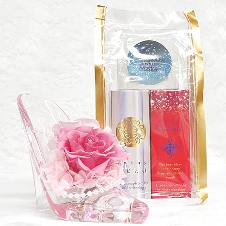 Amazon ギフトセット美容液 限定販売 プリザーブドフラワー 豪華 美容液 美容オイル 石鹸の3点セット 誕生日 プレゼント ギフト 1万5千円相当 花 観葉植物 フラワーギフト オンライン通販