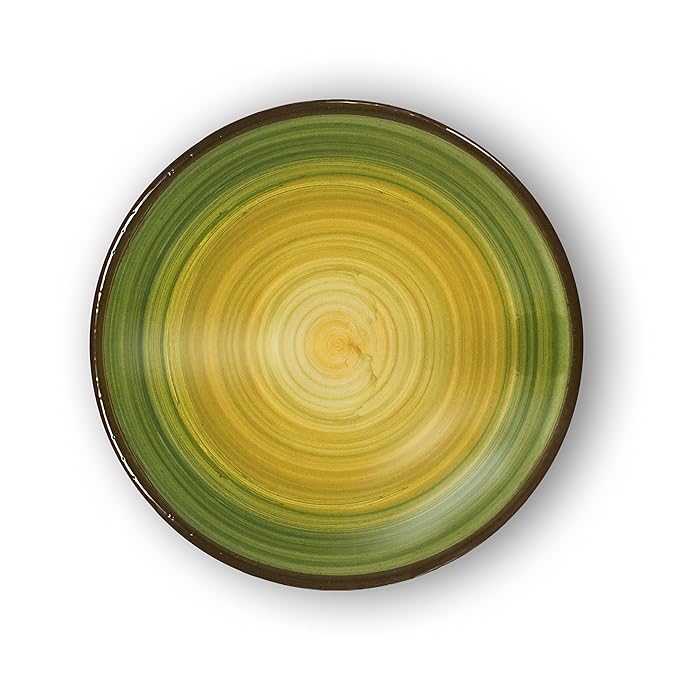 Side/Starter/Salad Plate, Handmade, Ceramic, EarthyGreen, 22 cm Amazon.co.uk Kitchen & Home