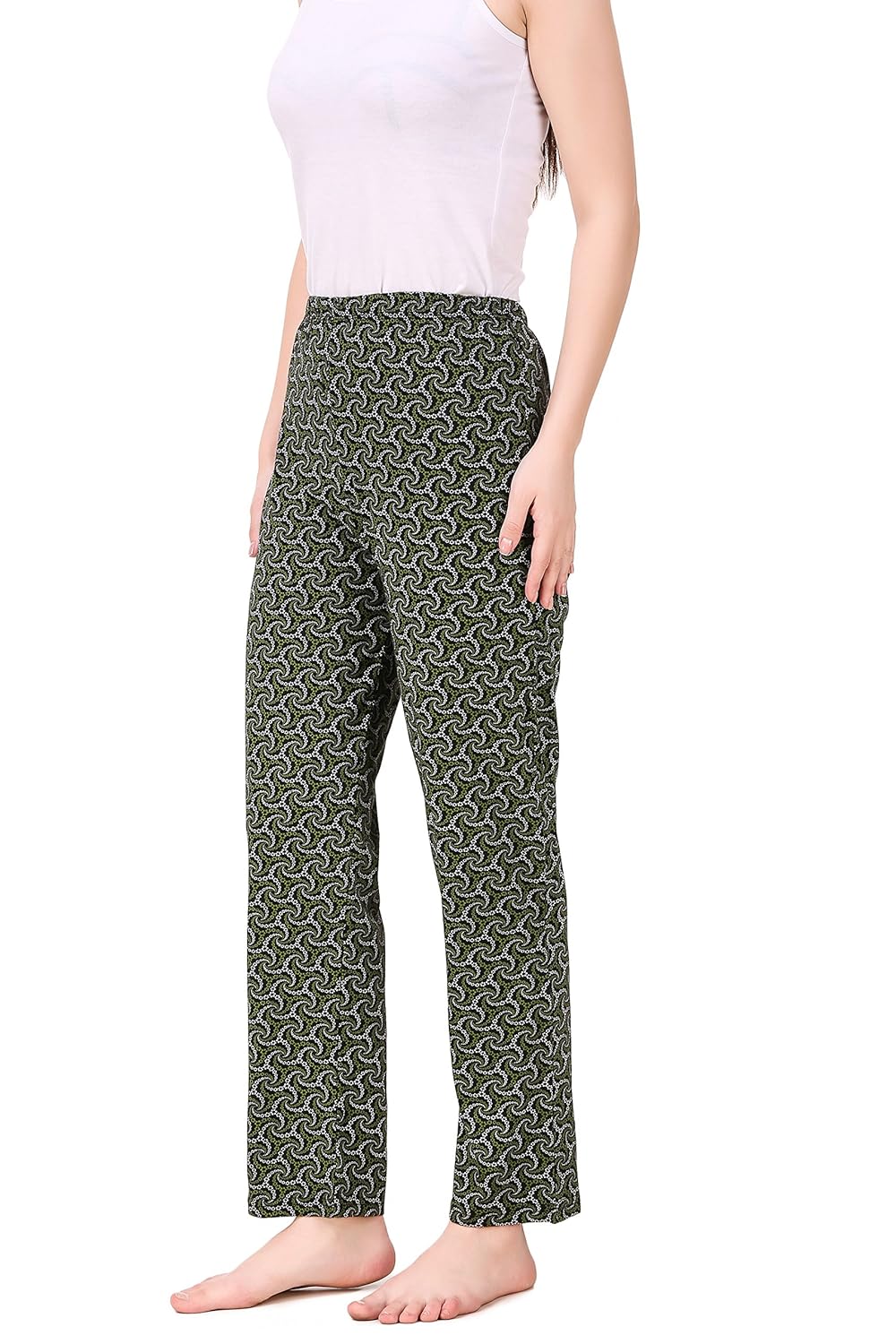 masha women's cotton printed multicolor pyjama