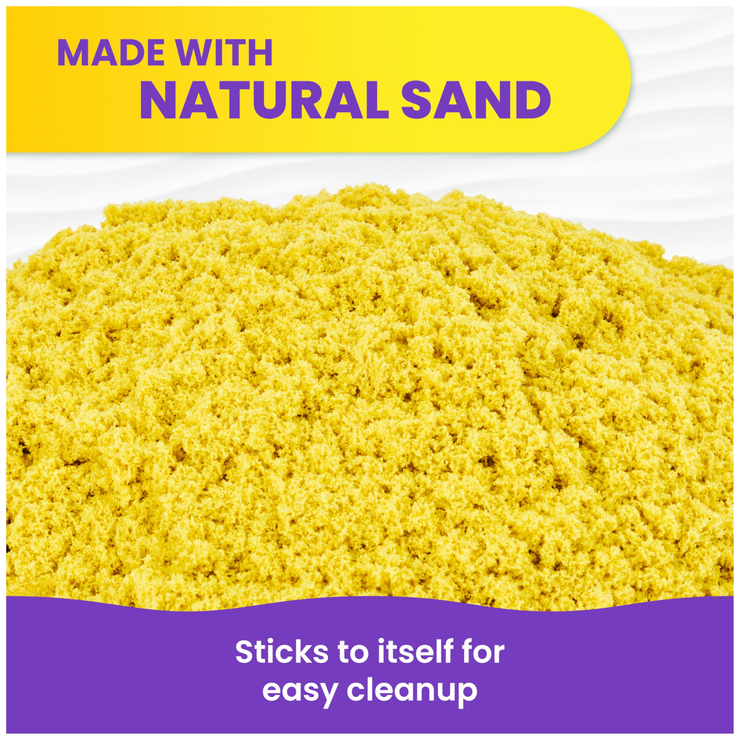 Kinetic Sand 6lbs Mega Mixin’ Bag with Red, Yellow & Blue Play Sand, Amazon Exclusive (Packaging May Vary), Sensory Toys, Holiday Gifts & Stocking Stuffers for Kids Ages 3 and up