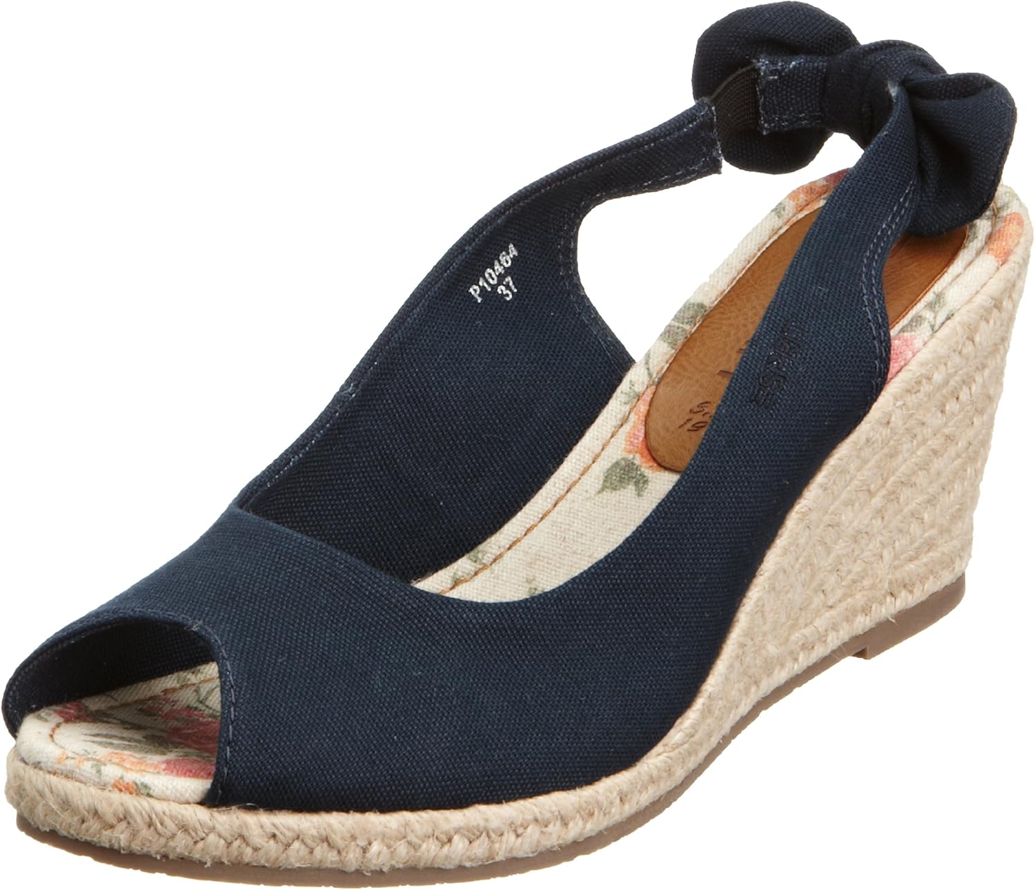 ESPRIT Shoes Damen Geril Wedge Espadrilles, Midnight Navy, 5 UK Amazon