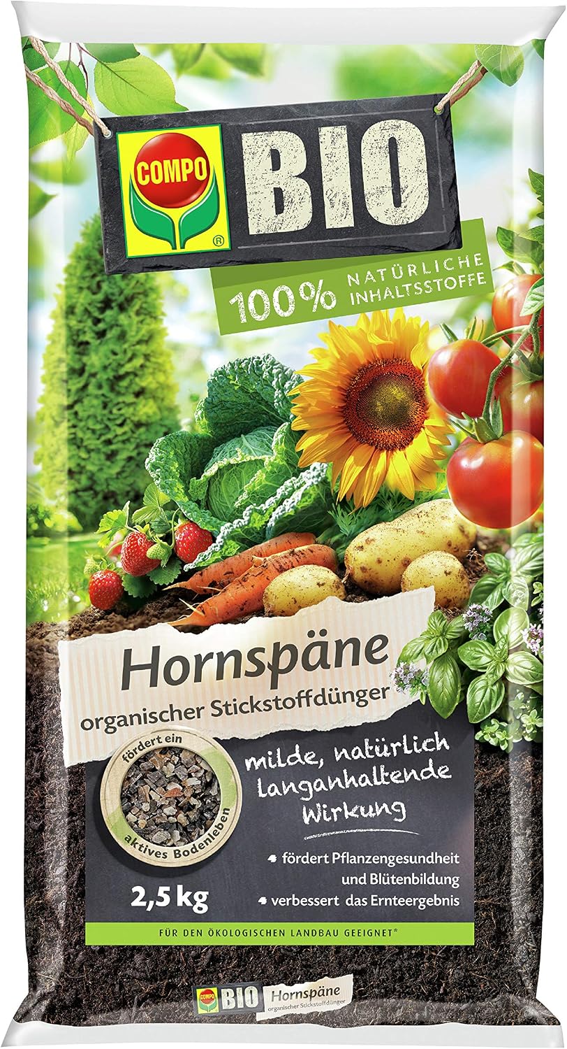 COMPO BIO Horn Chips, fertilizante nitrogenado de alta calidad y ...