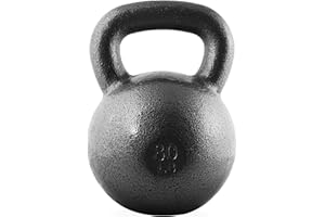 WF Athletic Supply Hammerstone Painted Cast Iron Kettlebells, Home & Gym Equipment, Great for Strength Training, Full Body Workout & Crossfit Training, Color & Size Options Available in 10-80 Pounds