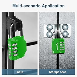 Puroma 1 Pack Combination Lock for Locker 4 Digit