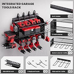 TRZZ Power Tool Organizer Wall Mount, 3-Layer