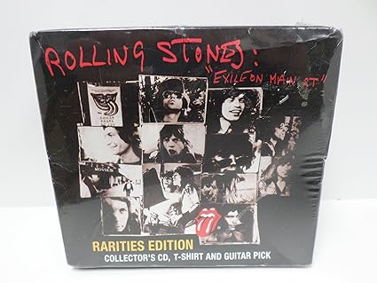 Rolling Stones Exile On Main Street Rarities Edition Collector S Cd Large T Shirt And Guitar Pick Amazon Com Music