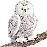 IKASA 17" Lifelike Giant Snowy Owl Stuffed Animal, Soft Zipper-Free Plush | Full Stuffing Extra Plump Full Body Filling, Child-Safe One-Piece Design, Cute Hugging Pillow Gift for Kids, Girls &amp; Adults