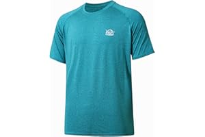 Willit Men's Rashguard Swim Shirt Short Sleeve UPF 50+ Sun Protection Shirt SPF Quick Dry Water Shirt