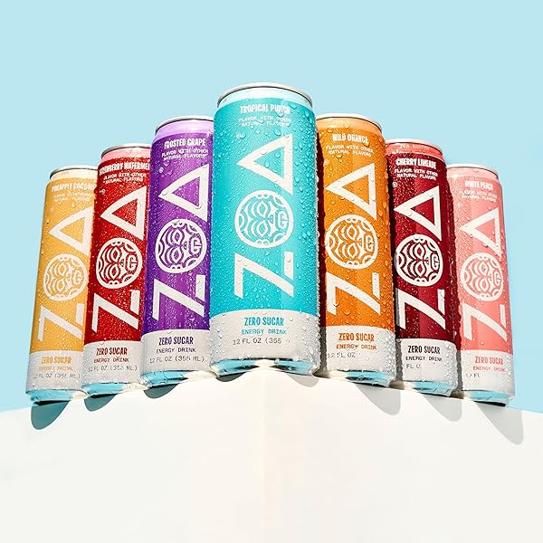 ZOA ZERO SUGAR ENERGY DRINKS – STRAWBERRY WATERMELON | HEALTHY ENERGY FORMULA WITH NATURAL CAFFEINE, DAILY VITAMIN C, ESSENTIAL B-VITAMINS | GLUTEN-FREE, KETO FRIENDLY | 12 OUNCE CANS (PACK OF 12)