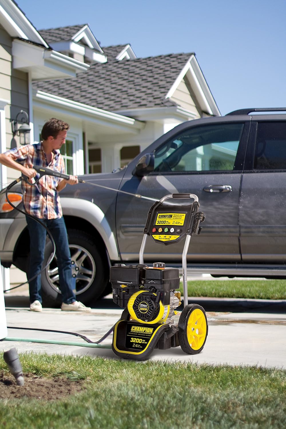 Champion 3200PSI 2.4GPM DollyStyle Gas Pressure Washer