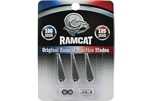 RAMCAT 100 Grain Practice Blades (9 Count), Small, Silver