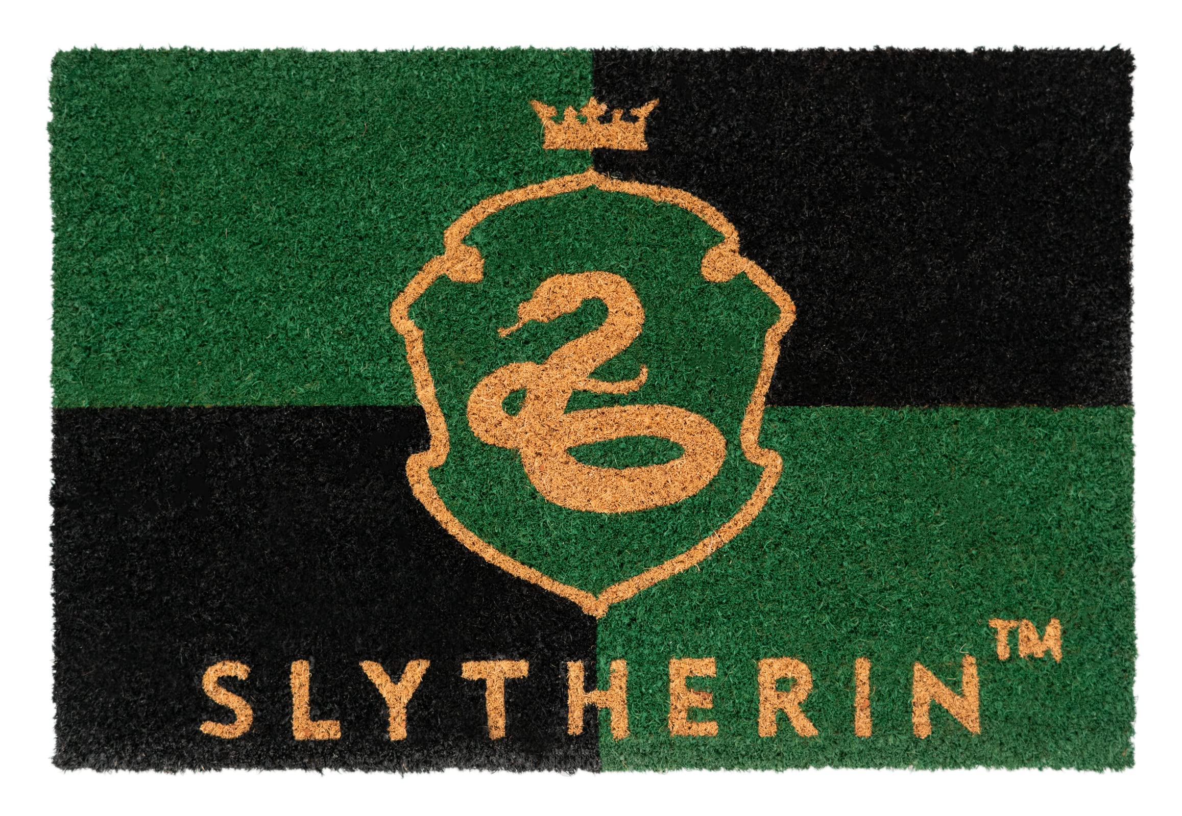 Grupo Erik Door Mat - Harry Potter Merchandise | 15.7 x 23.6 inches - 40 x 60 cm Coco Coir, Coconut Coir, Indoor & Outdoor Door Mat | Slytherin Harry Potter Gifts