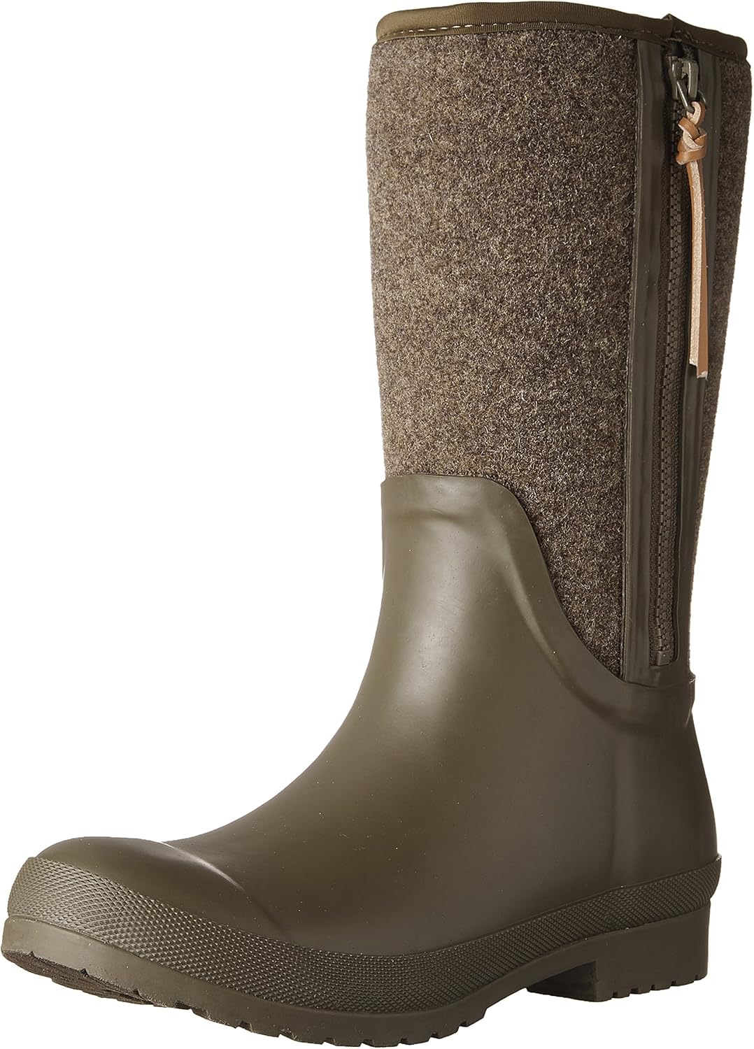 Sperry Women's Walker Wind Rain Boot Dark Olive Wool 7 M