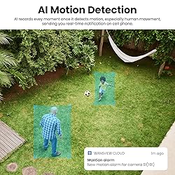 AOQEE 2K Solar Camera Outdoor Wireless-2.4Ghz WiFi