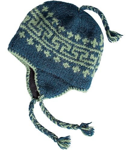 Amazon.com: Hand Knit Sherpa Wool Unisex Hat with Micro  display picture 3