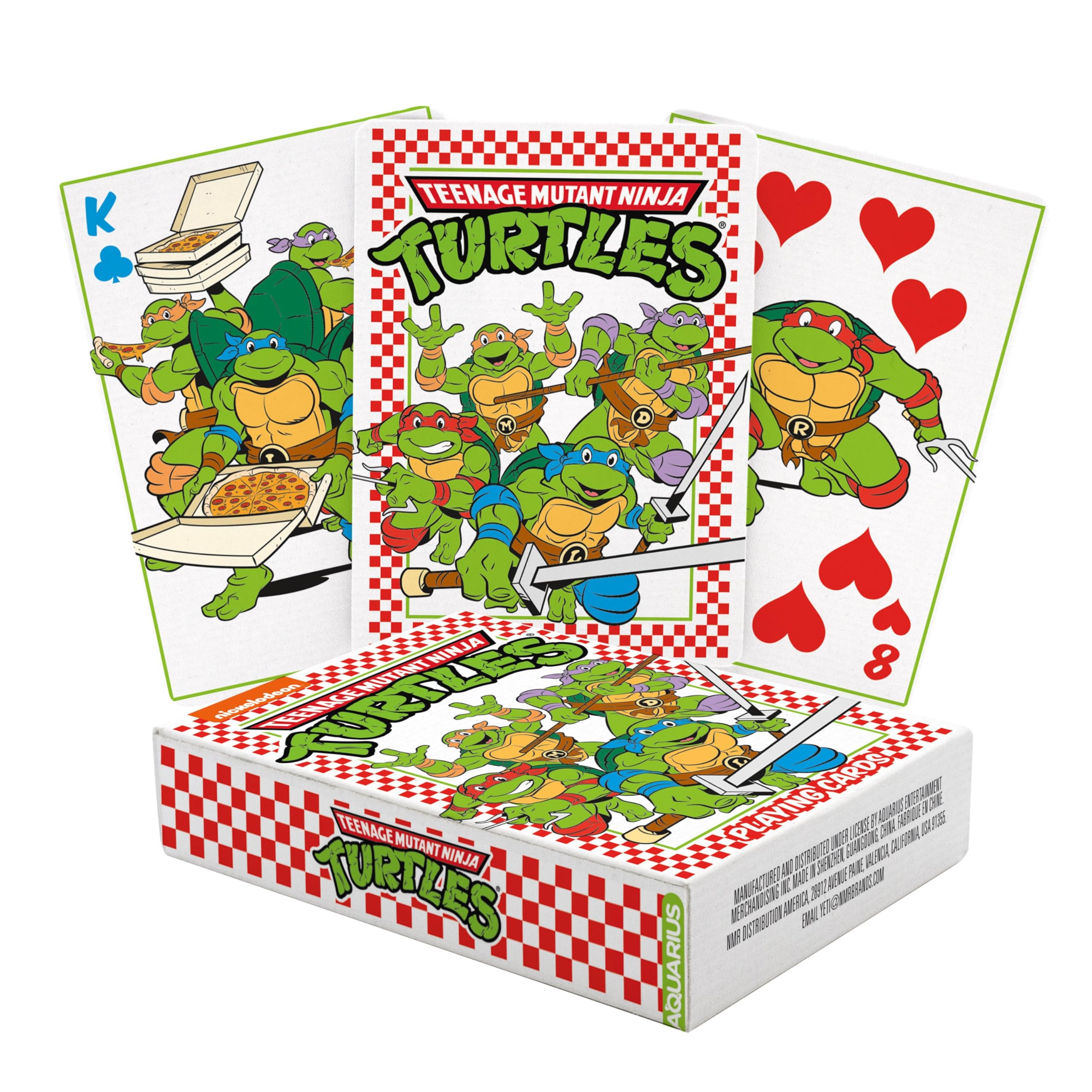 Aquarius Teenage Mutant Ninja Turtles Pizza Playing Cards – TMNT Themed Deck of Cards for Your Favorite Card Games - Officially Licensed TMNT Merchandise & Collectibles