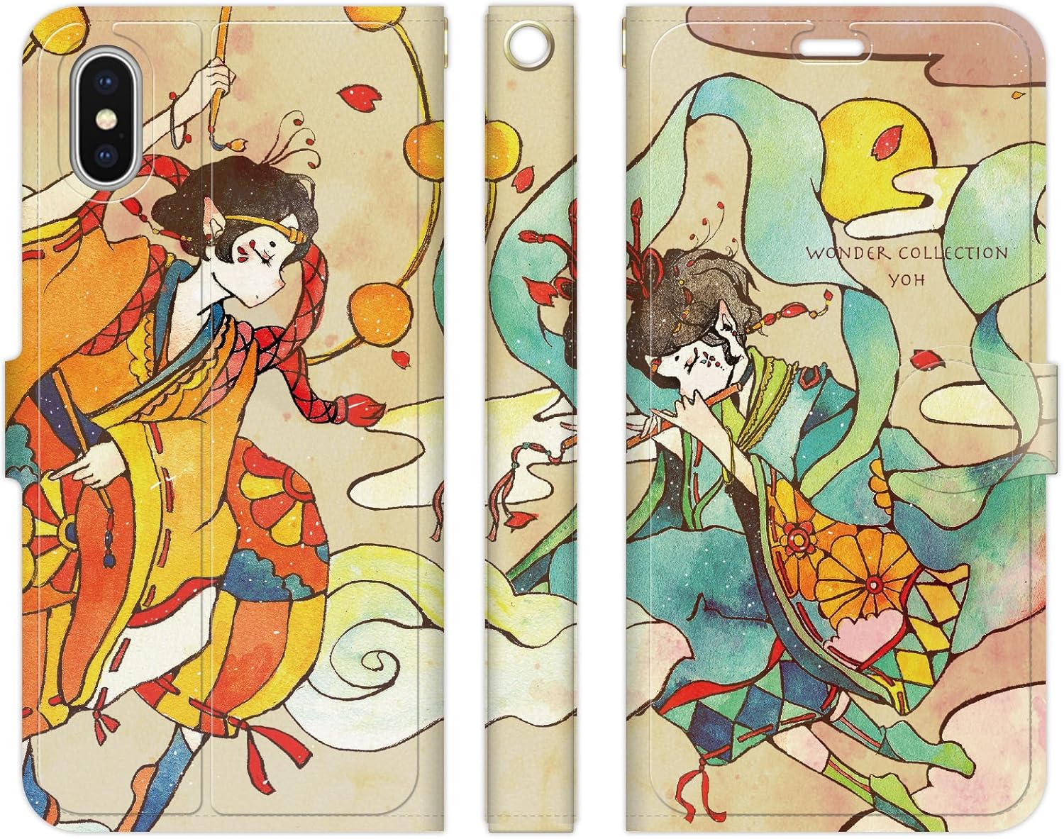 Amazon Co Jp Iphonexs Max 手帳型 ケース カバー 風神雷神 よう 日本 夏 少年 和 神 イラスト デザイナー 可愛い 家電 カメラ