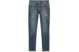 Lucky Brand Girls' Stretch Denim Jeans, Skinny Fit Pants with Zipper Closure & 5 Pockets