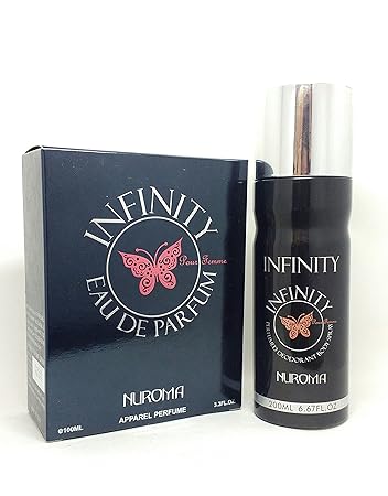Nuroma Infinity Pour Femme Deodorant Body Spray and Infinity Pour Femme Perfume Combo