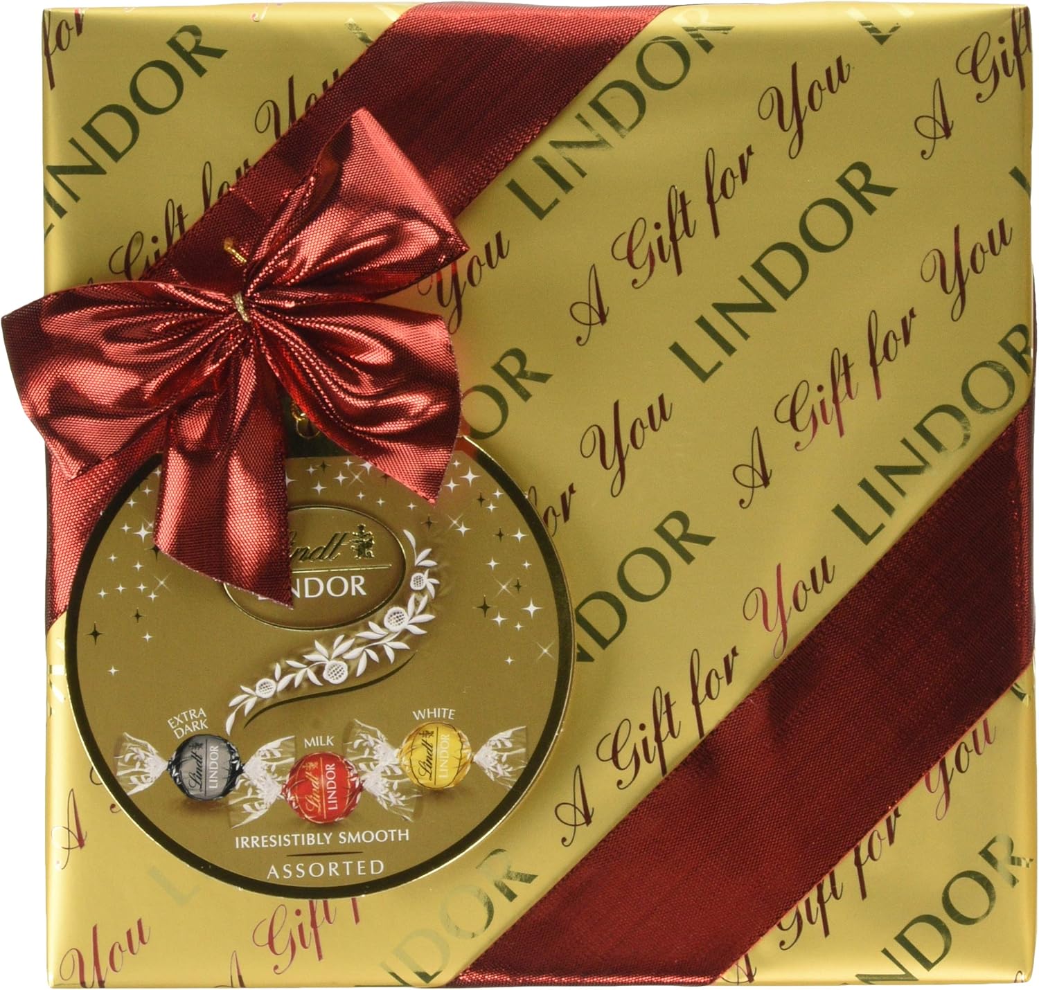 Lindt Lindor Gift Wrapped Assorted Chocolate Box, 287 g Amazon.co.uk