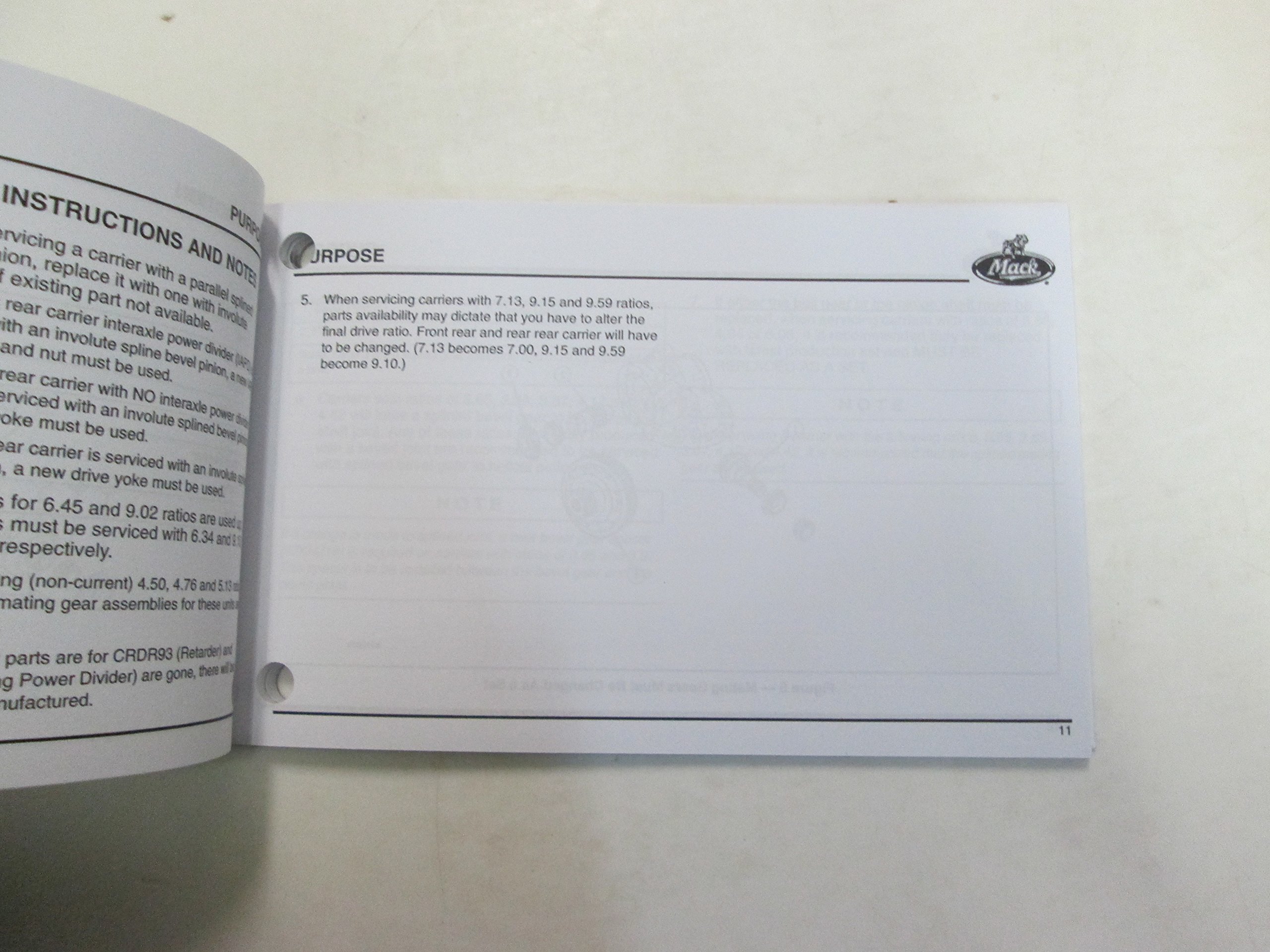 2000 Mack Trucks CRD 92 112 93 113 Carrier Service Charts Manual FACTORY  OEM 00: Mack Trucks: Amazon.com: Books