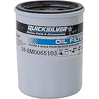 Quicksilver 8M0065103 Filtre à huile pour hors-bord Mercury et Mariner ...