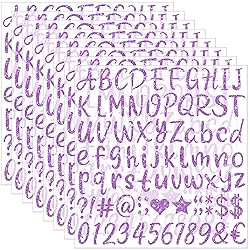 648 PCS Letter Stickers Glitter Alphabet Stickers