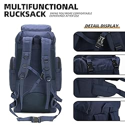 BNMJVJL 70L Hiking Backpack Military Tactical