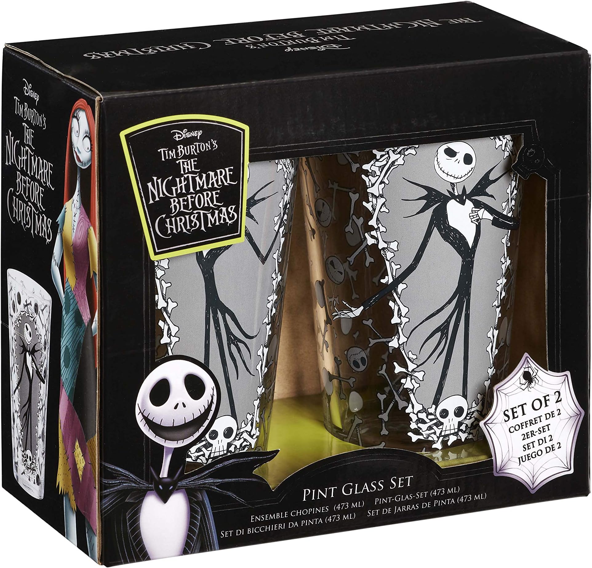 Funko NBC05930 The Nightmare Before Christmas Glass, Multicolour, One Size