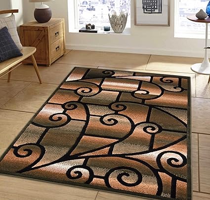 Amazon Com Rustic Jacquard Looms Design Area Rug Earthy