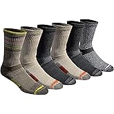 Eddie Bauer Men's Dura Dri Moisture Control 6-Pair Crew Socks