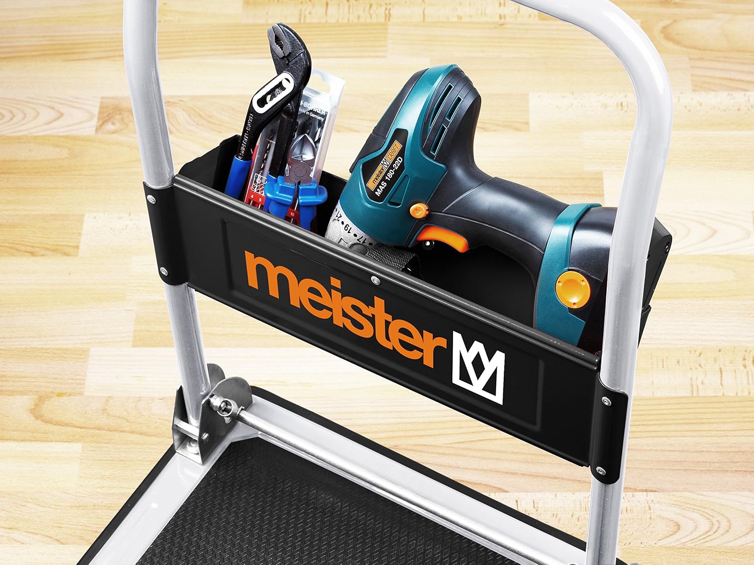 Meister 8985540 Folding Platform Trolley, 300 kg, Black - Image 5