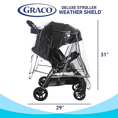 Graco Universal Baby Stroller Plastic Rain Cover Weather Shield